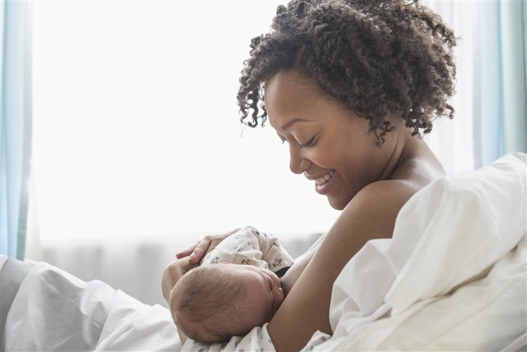 woman breastfeeding
