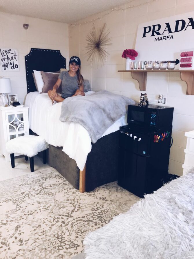 posh dorm room