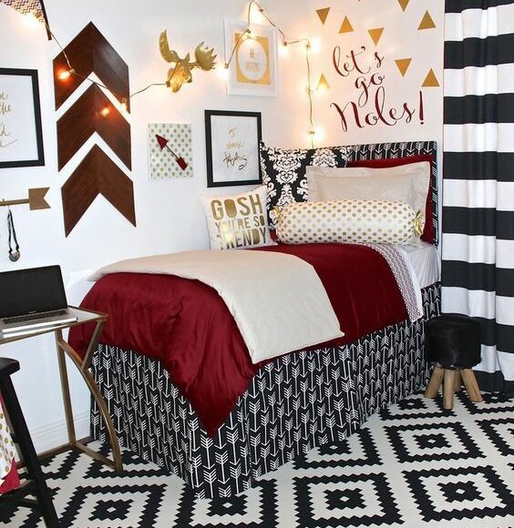 posh dorm room