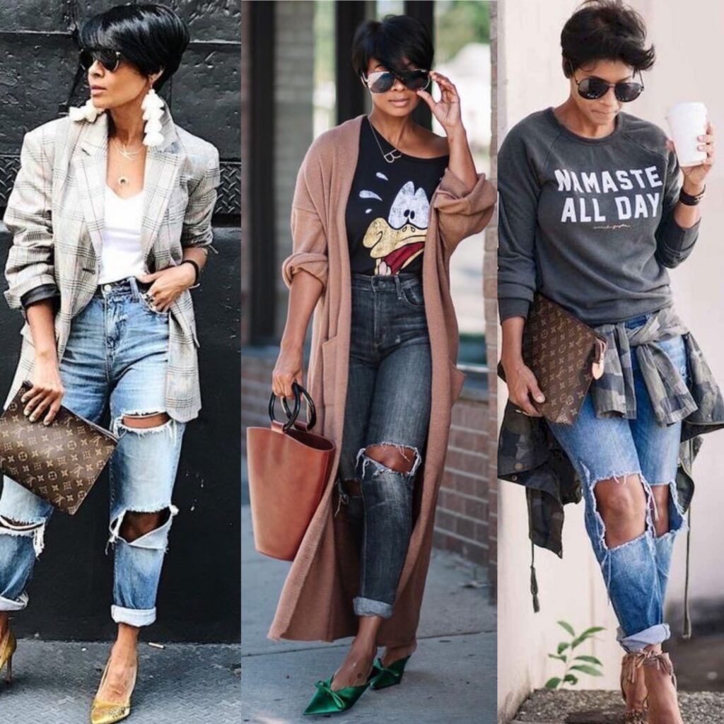 three fashionable looks