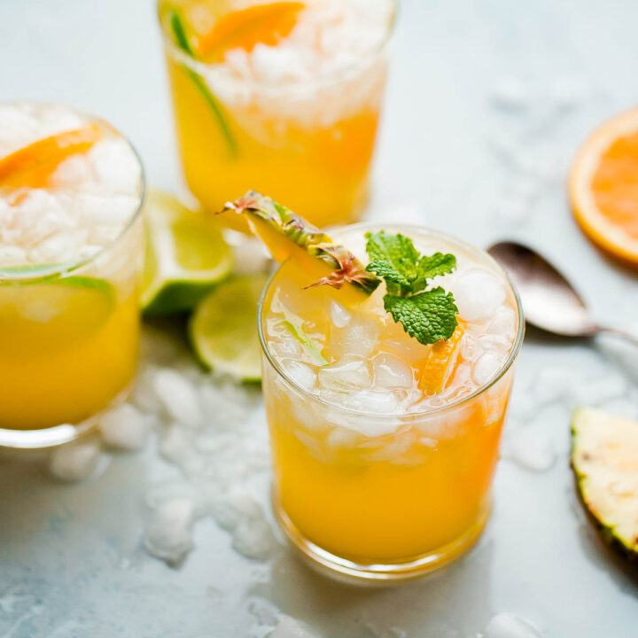 pineapple punch mocktail
