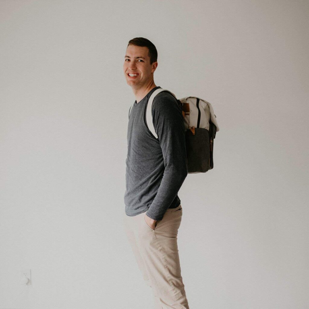 Parker Baby Birch Diaper Backpack dad
