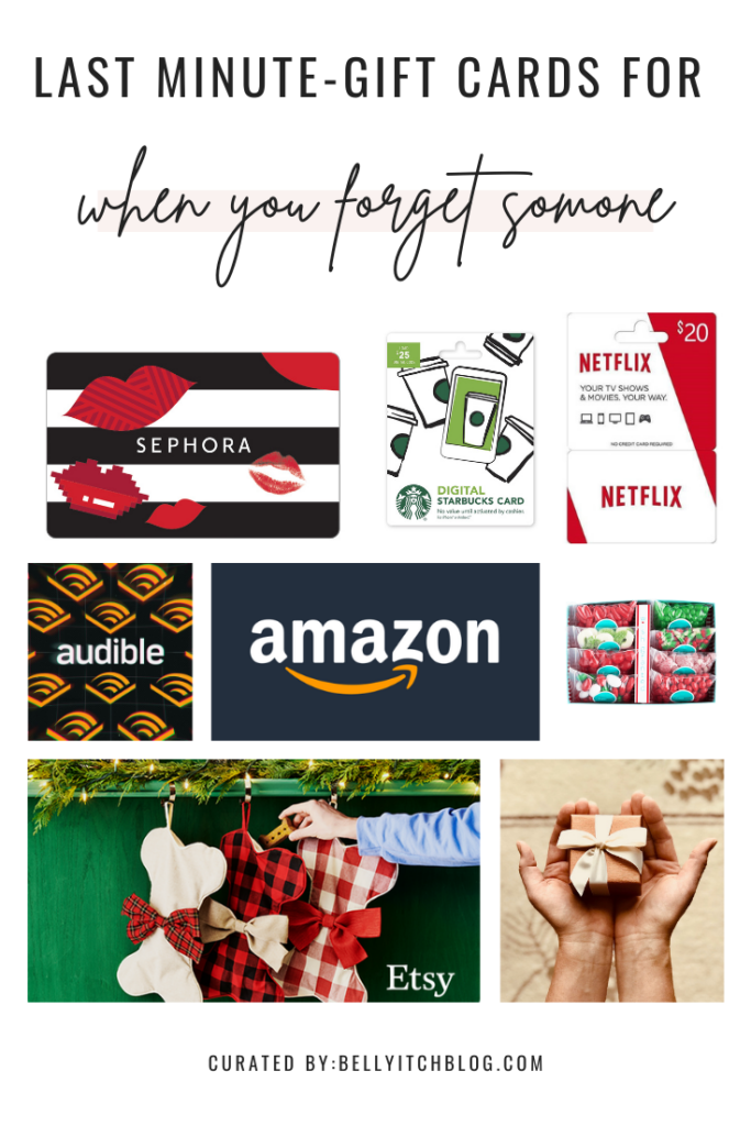 last minute gift card graphic