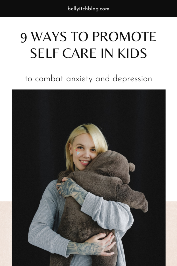 woman hugging bear