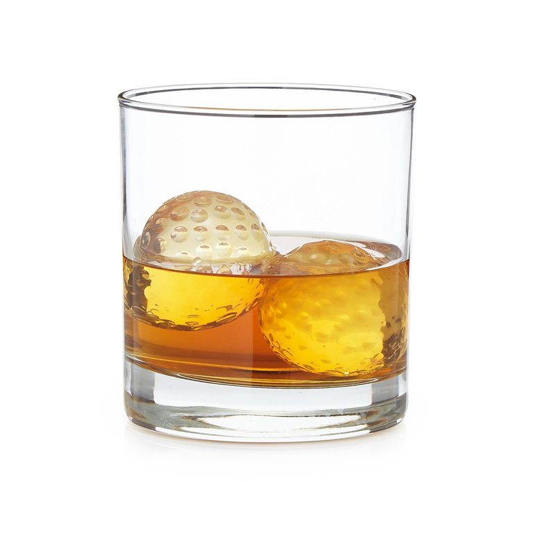 Whiskey Glass with Golf Ball