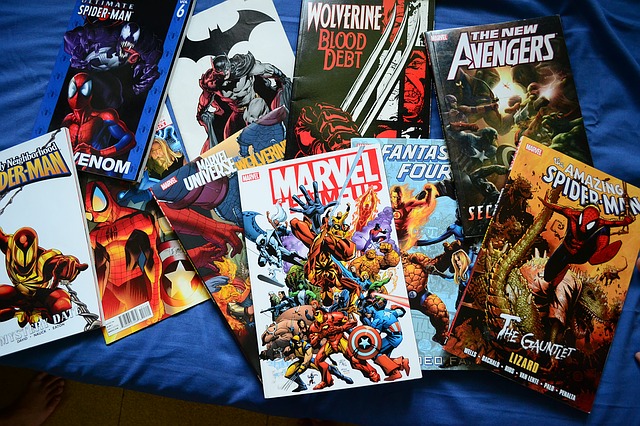 Stack of Marvel Comics