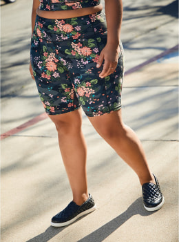 Camo Floral Active Bike Short