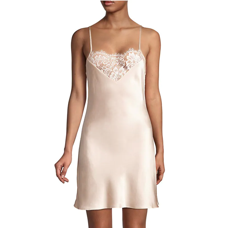 Lady Wearing a Silk Slip