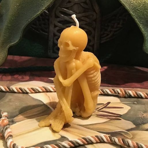 Skeleton Candle