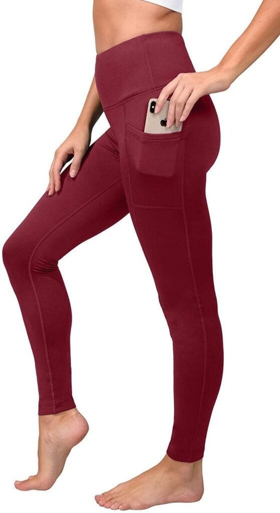 High Waist Fleece Lined Leggings with Side Pocket
