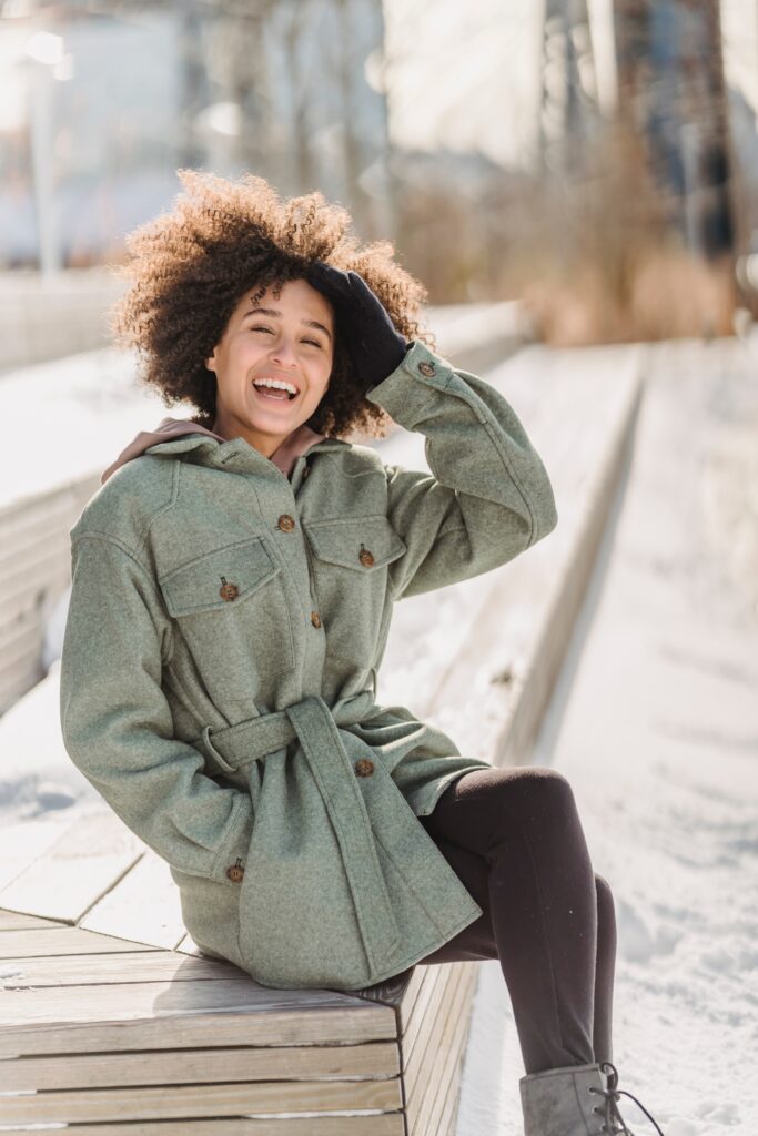 Woman wearing Winter Leggings