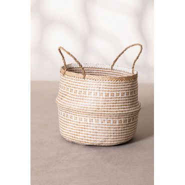 Prevé Basket- Large Taupe & White for the Cool and Calm nursery