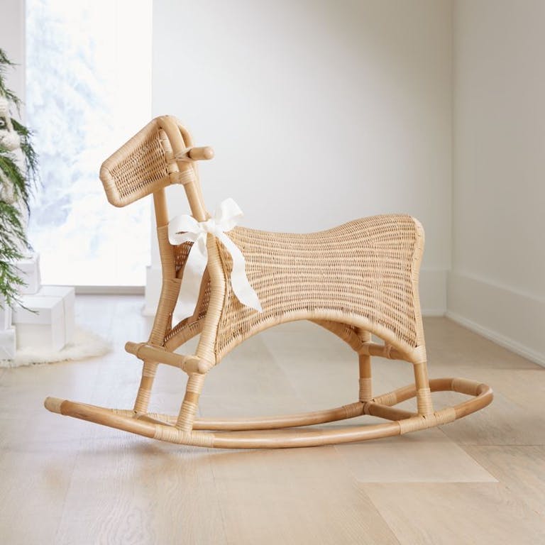 Rattan Rocking Horse for the Woven Detail Theme